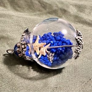 Artisan Starfish Blue Bubble Pendant